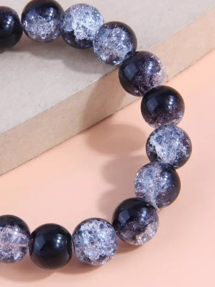 Mystic Starry Sky Exotic Glass Beaded Bracelet