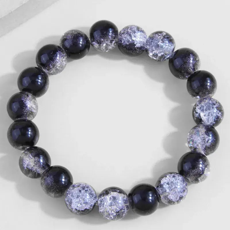 Mystic Starry Sky Exotic Glass Beaded Bracelet