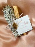Sacred Sunday - 'GOOD VIBES' Smudge Duo [White Sage + Palo Santo]