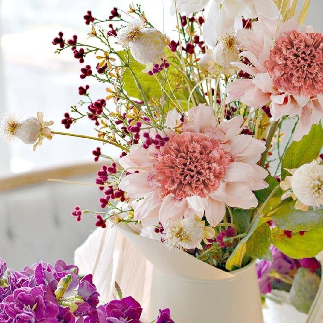 Factory Direct Craft - 28" Pink Dahlia Artificial Flower Stem