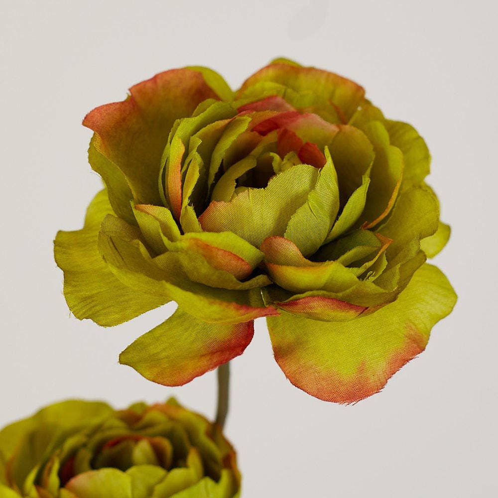 Factory Direct Craft - 27" Artificial Ranunculus Flower Stem - Select Color  - Red