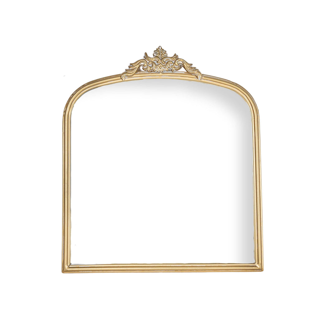 Foreside Home & Garden - Aria Antique Vintage Brass Wall Mirror Metal