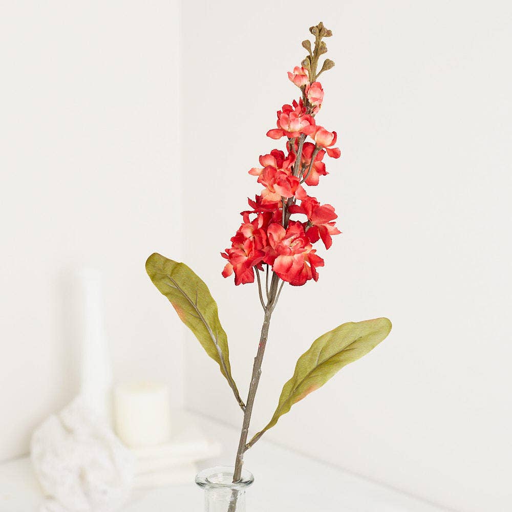 Factory Direct Craft - 26" Artificial Red Delphinium Flower Stem