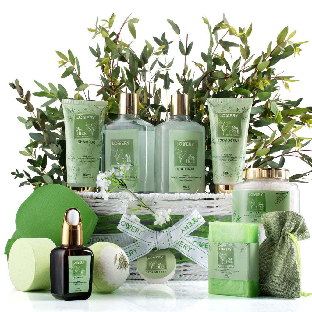 Lovery - Tea Tree Bath & Body Set - Luxury Aromatherapy Home Spa Set
