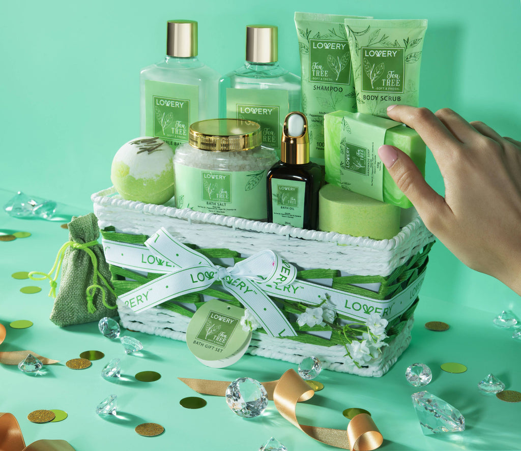 Lovery - Tea Tree Bath & Body Set - Luxury Aromatherapy Home Spa Set