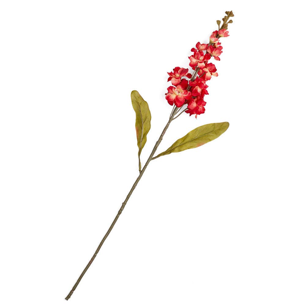 Factory Direct Craft - 26" Artificial Red Delphinium Flower Stem