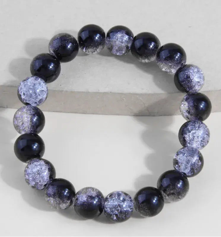 Mystic Starry Sky Exotic Glass Beaded Bracelet