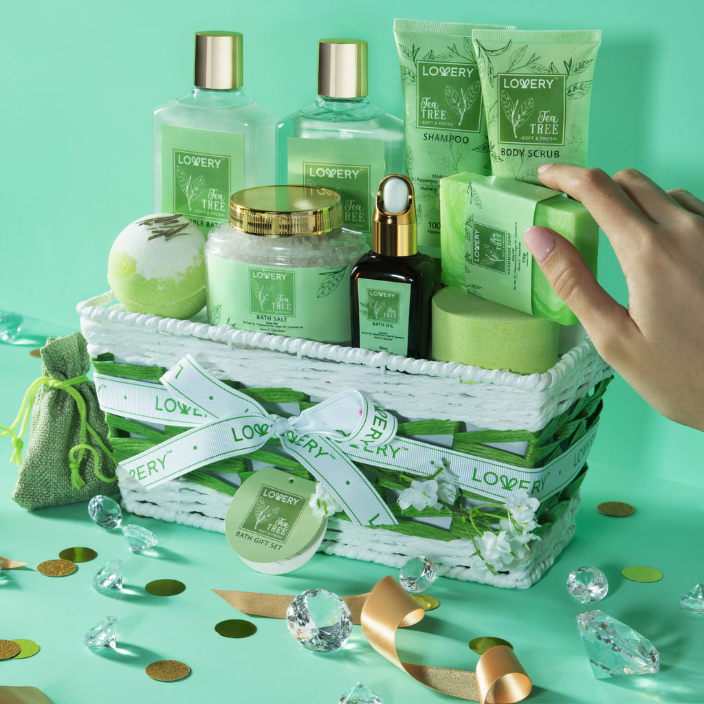 Lovery - Tea Tree Bath & Body Set - Luxury Aromatherapy Home Spa Set