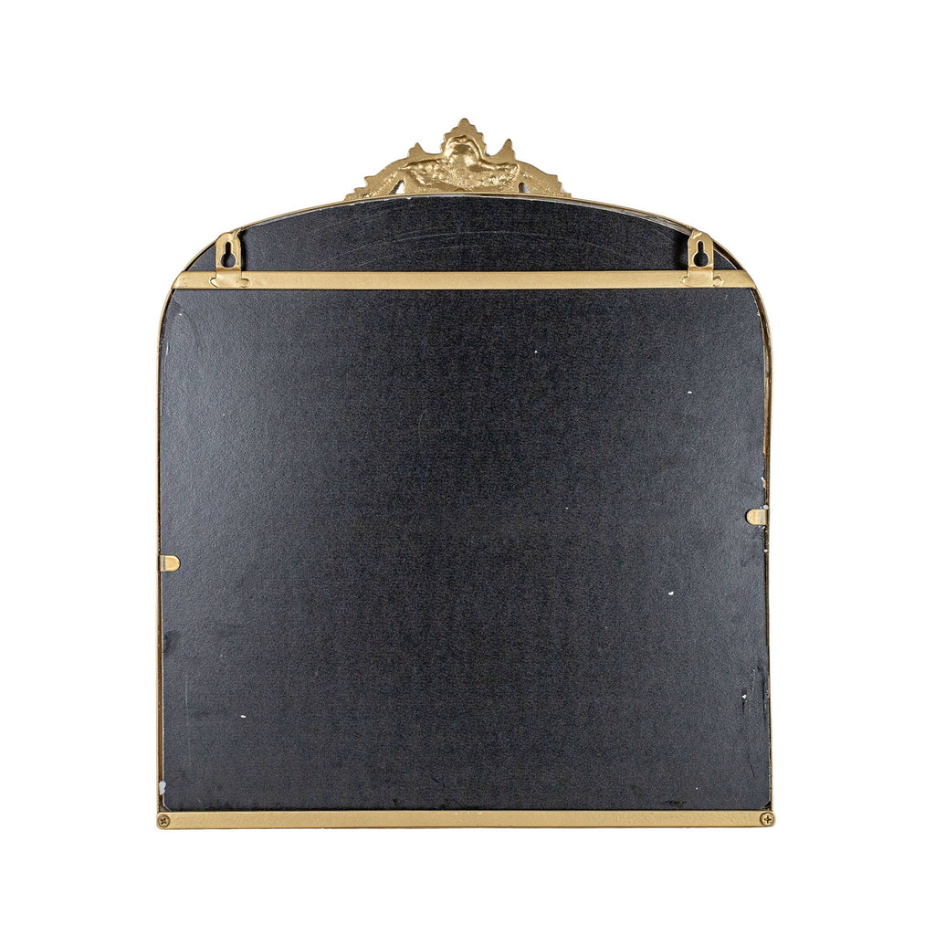 Foreside Home & Garden - Aria Antique Vintage Brass Wall Mirror Metal