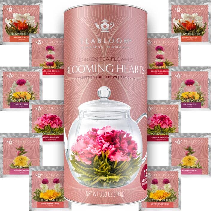 Teabloom - Teabloom Heart-shaped Flowering Teas – 12 Assorted Varieties