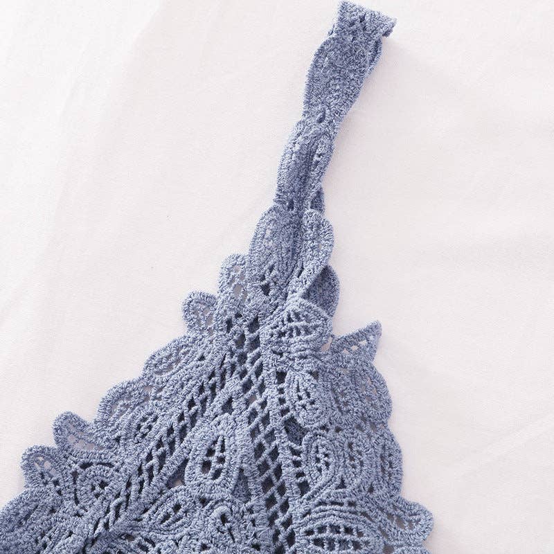 Funkyrel® Atzbranding Limited - Solid Color Crochet Lace Hollow Camisole Top - WHITE / AVERAGE